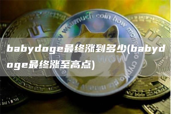 babydog最终涨到多少 - babydog最终涨至高点